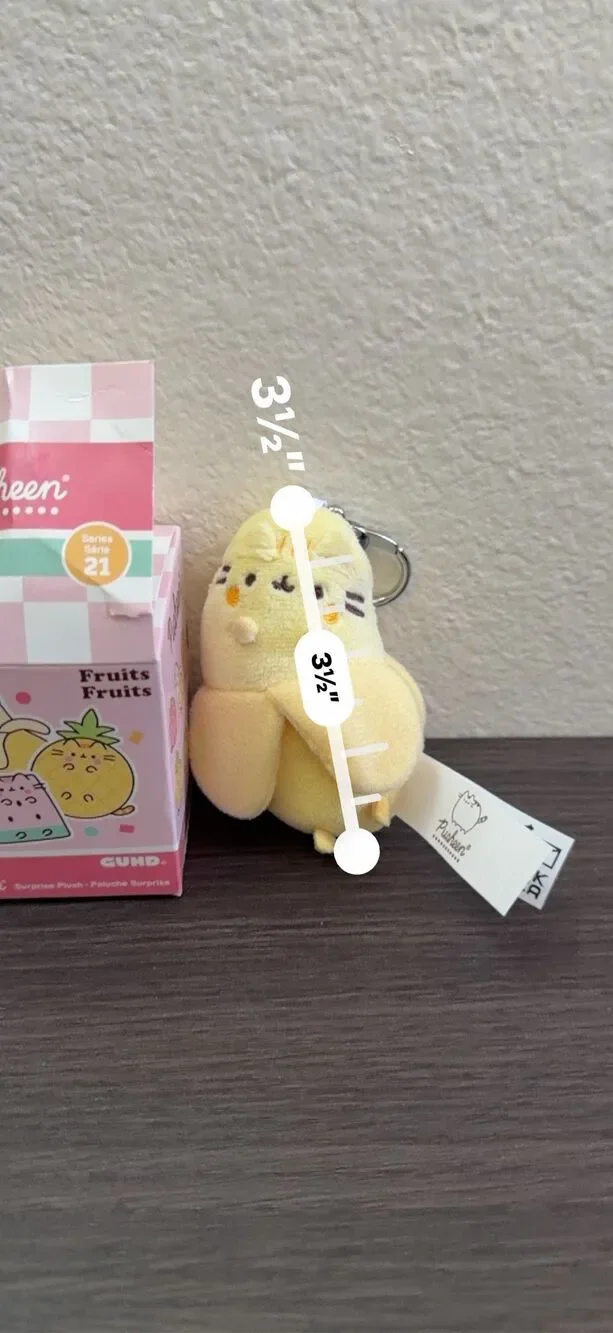 Pusheen BANANA Fruits Surprise Plush Keychain NEW RARE
